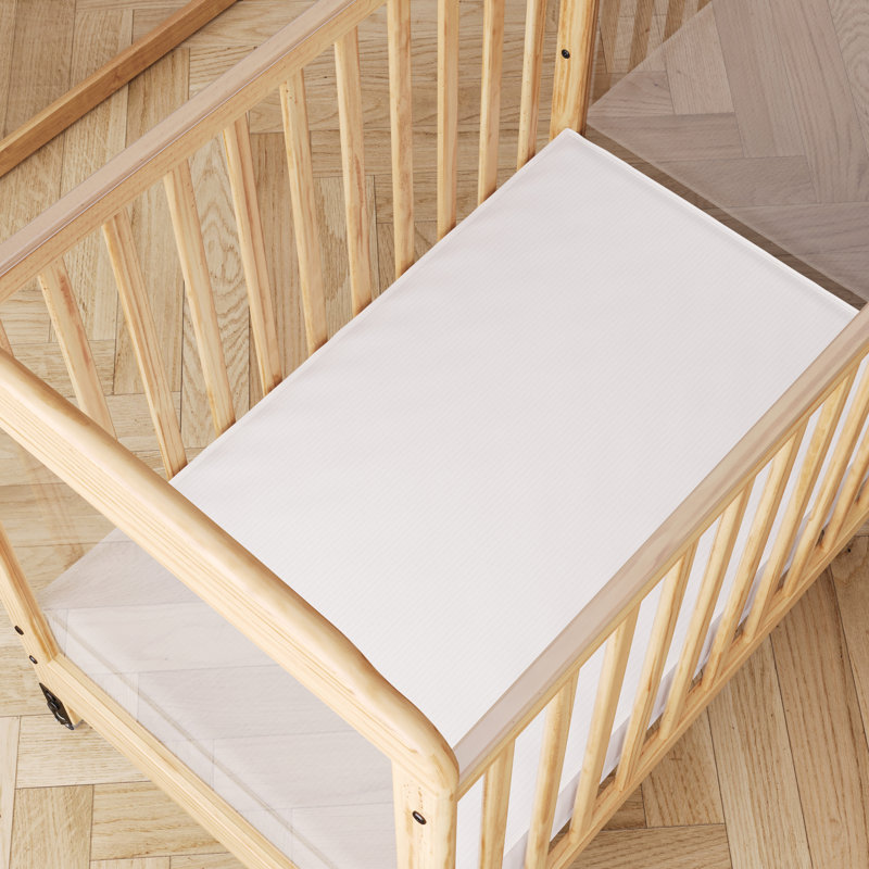 White 3" Foam Water Resistant Compact Crib Mattress