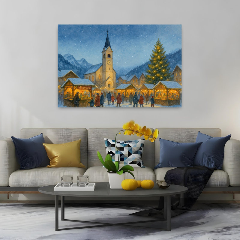 Art contemporain, paysage pacifique romantique serein, H 60 po x l 40 po