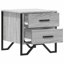 Aimilios 40cm W Metal Bedside Table-2123141113