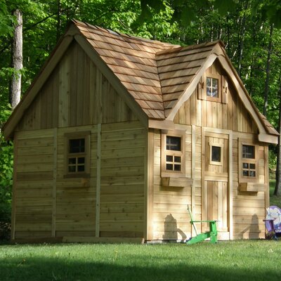 9 ft. W x 9 ft. D Lauren's Cottage Luxury Playhouse -  Outdoor Living Today, LCP99