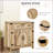 Farmhouse Sideboard Buffet Cabinet With Adjustable Shelves And Anti-Overturning Design For Enhanced Storage And Stability