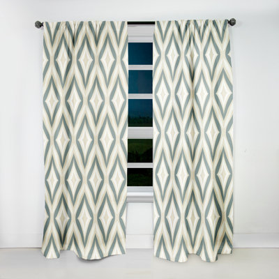Neutral Space Velvet Blackout Single Curtain Panel