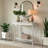 Locke 35.4 Solid Wood Console Table with Shelf-2022598022