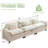 Adonia 120“ Comfy Cloud Couch Large Sofa for Living Room Bedroom-629303540