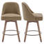 Tabouret pivotant rembourré Mangu (ensemble de 2)-64612486