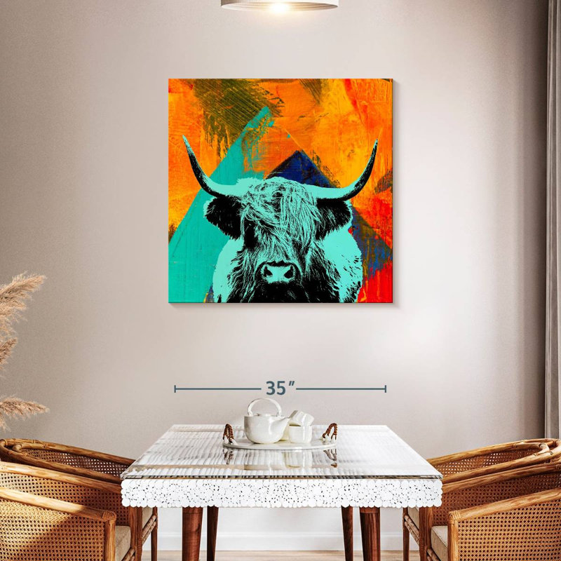 Brampt Highland Cow VI, H 36 po x l 36 po