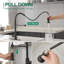 Robinet de cuisine avec douchette extractible-113714569