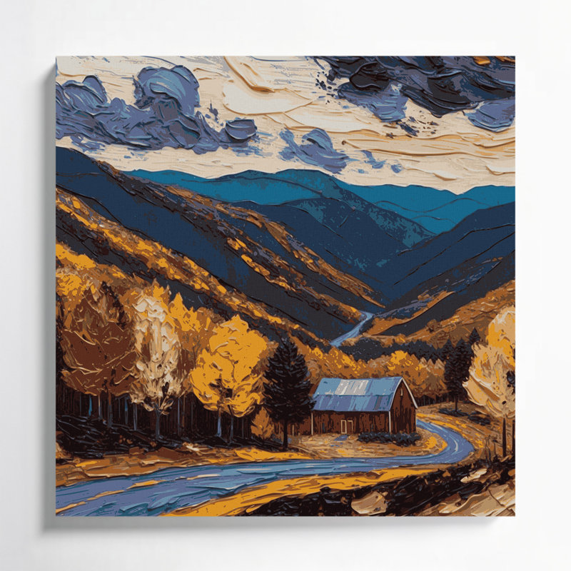 Art mural sur toile noire «USA State Pennsylvania», H 16 po x l 16 po
