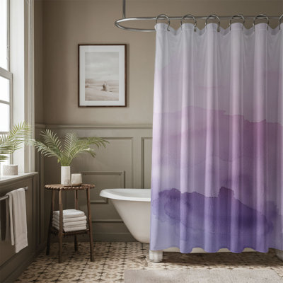 Watercolor Purple Art - 1 Piece Standard Shower Curtain