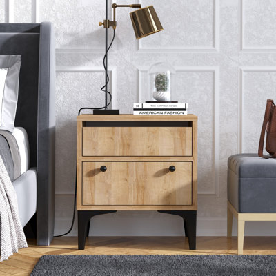 Quezada 45 cm W Bedside Table