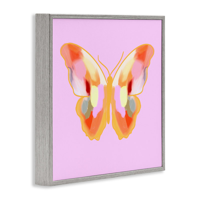Giclée encadrée de vives ailes de papillons peintes, design par Ashley Singleton, Estampe numérique Farmhouse