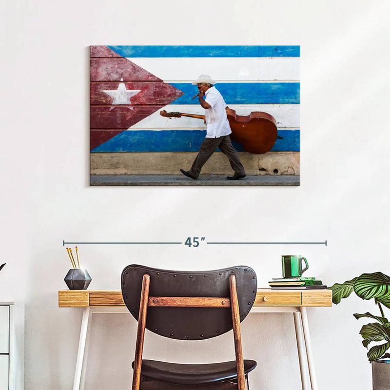 Abarca Cuban Cellist, 24" H x 36" W