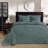 3 Piece Reversible Bedspread Set Balsam Green