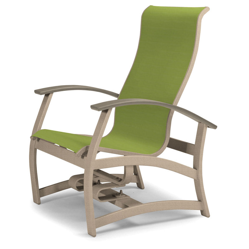 Askar Swivel Powder Coated Aluminum Outdoor Lounge Chair, Textured Desert, Lime 38D Sunbrella®, Desert P60