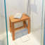 Banc de douche en teck Hieu-24426306