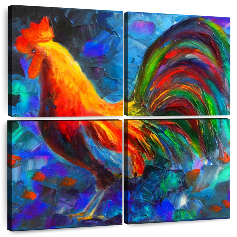 Poulet Brampt, H 74 po x l 74 po