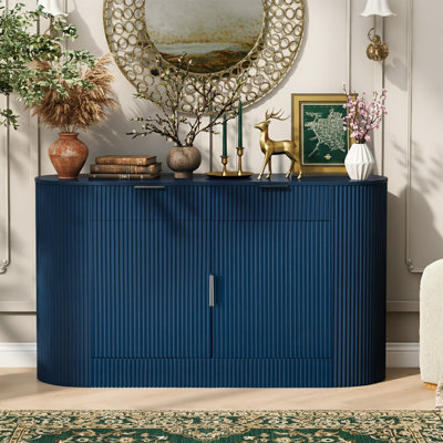 Buffet 55,1 po Luminex avec porte latérale incurvée et 2 tiroirs Luminex