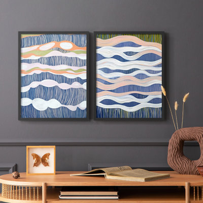 ABSTRACT Series CMXXVII - Reproduction encadrée de qualité supérieure - prête à être accrochée - aucun clou requis - aucun clou requis