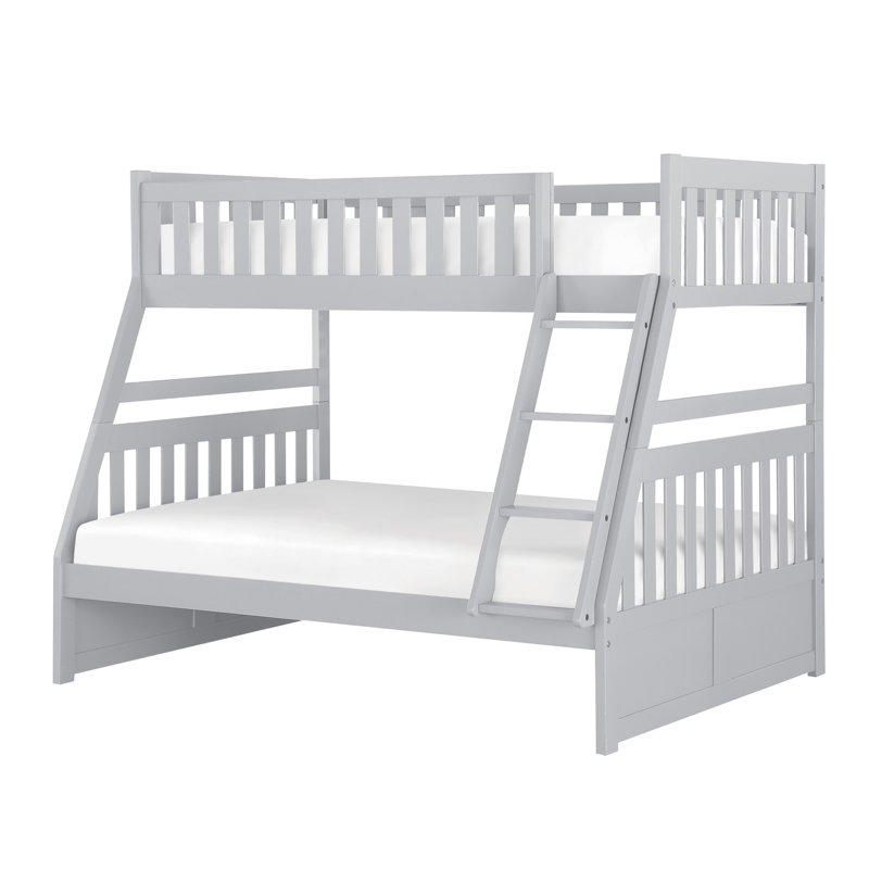 Nevaeh Twin Over Full Standard Bunk Bed, Twin Over Full, White