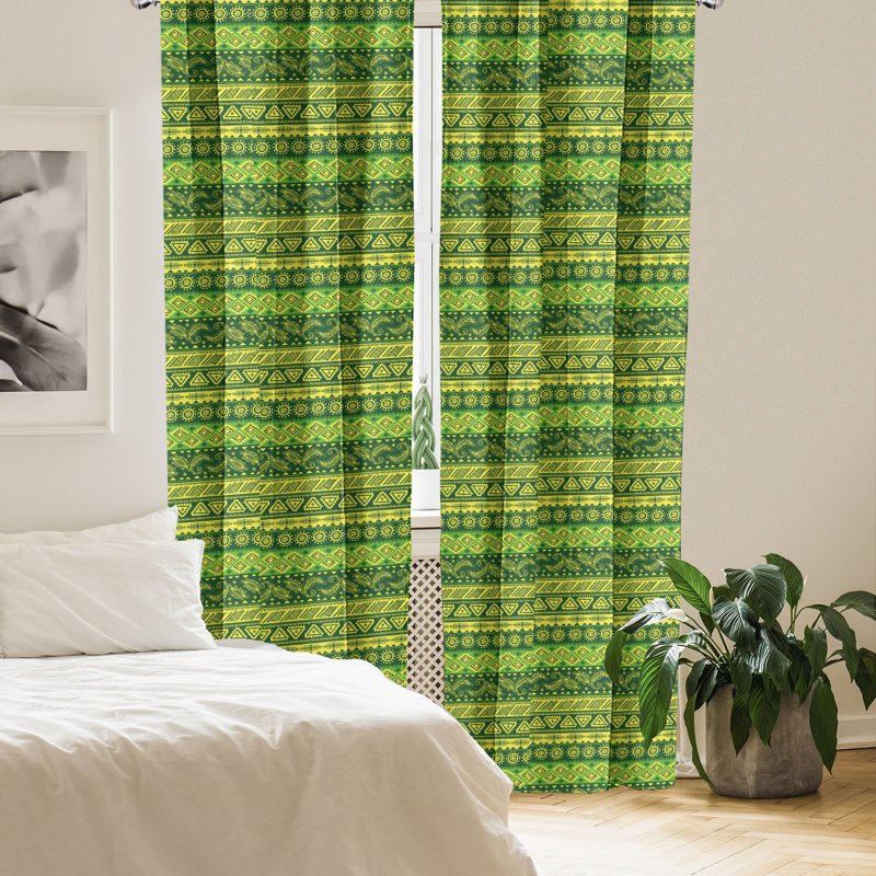 Rideaux à 4 panneaux East Urban Home, L 56 po x L 84 po
