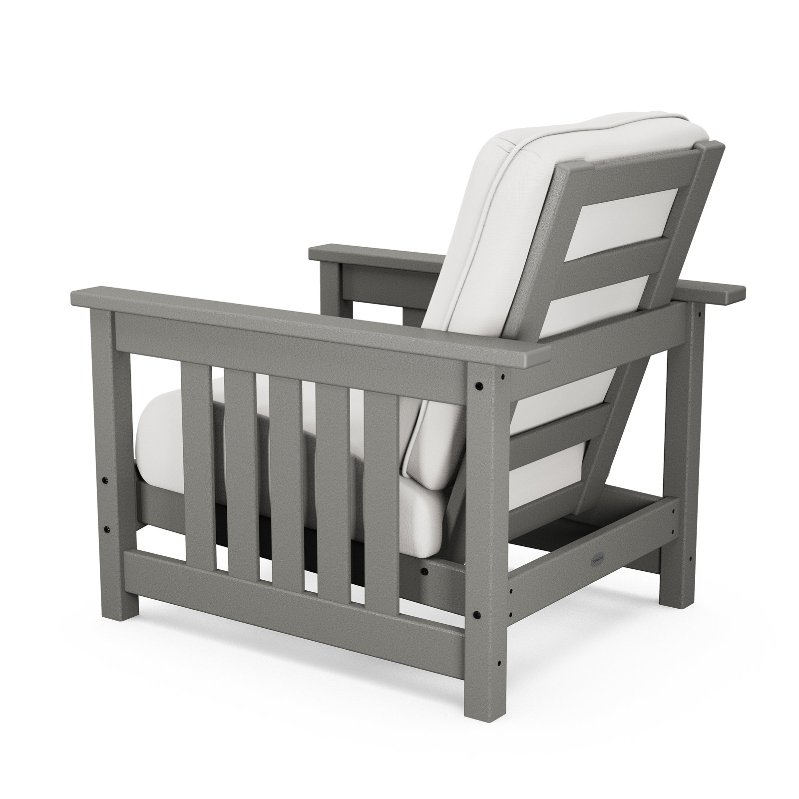 Club Outdoor Lounge Chair, Canvas Natural Sunbrella® Canvas, Light Gray