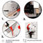Tourbillons rouges et noirs à multiples facettes, impression sur toile-924718386-924718399