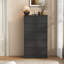Ensemble de chambre à coucher 4 pièces Dornisha, commode double 9 tiroirs 47 po, commode double 6 tiroirs et table de chevet 2 pièces-1635688251-1630507692