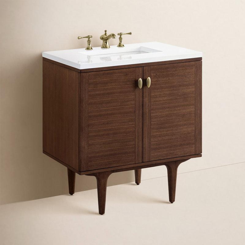 30'' Single Bathroom Vanity with Top, Ethereal Noctis, 8" Widespread
