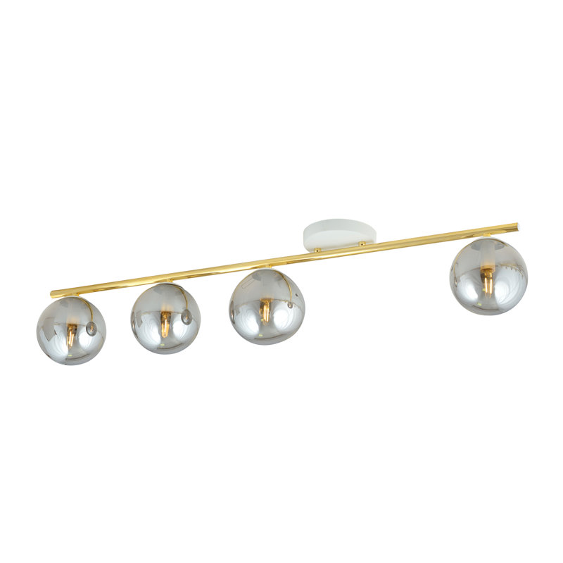 Witwicki 4 - Light Geometric Chandelier, Grey, White