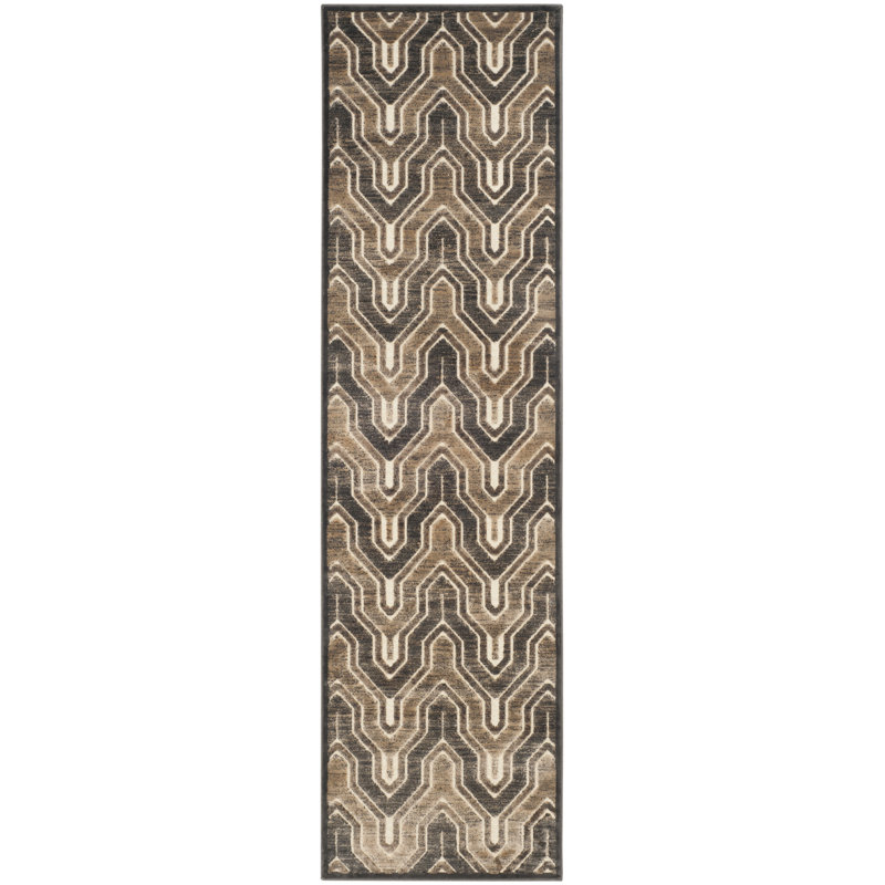 Pittenger Performance Geometric Rug, Runner 2'2" x 8'