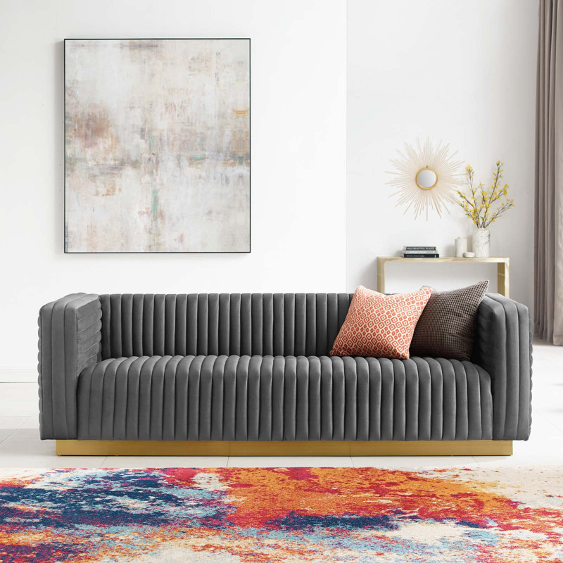 Canapé de salon Charisma, Gris anthracite