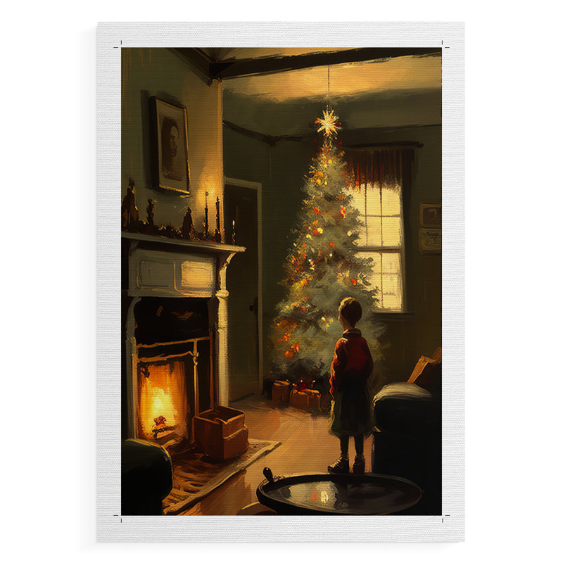 Christmas Holiday DC DC -Impression sur toile seulement - NON-CADRE, H 60 po x l 40 po