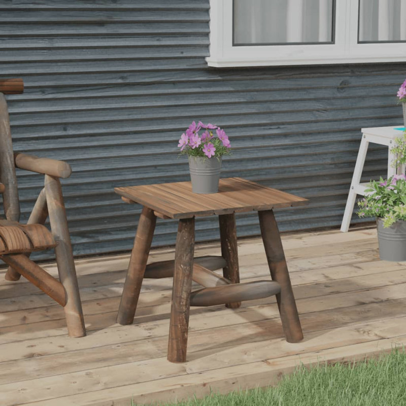 Alpen Home Side Table 49X49x50 Cm Solid Wood Spruce, Brown