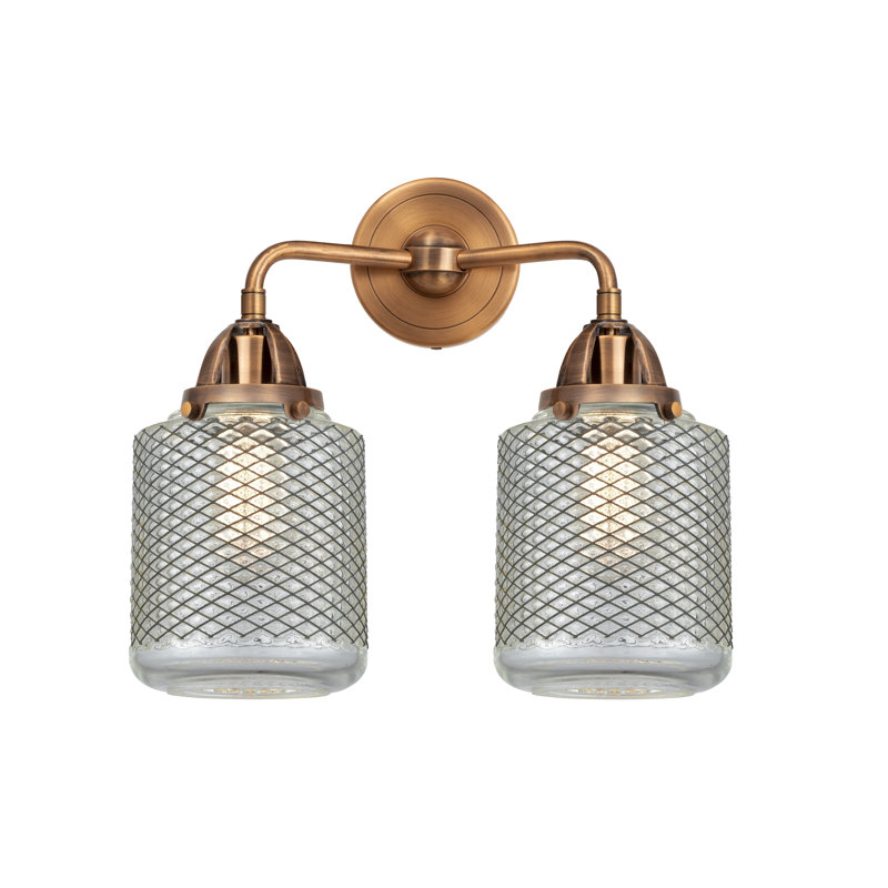 Dore 2 - Light Dimmable Vanity Light, Antique Copper