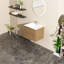 Meuble-lavabo mural 24 po avec lavabo à cuve flottante blanche