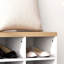 Ensemble de banc à chaussures 2 en 1, support à chaussures 9 paires avec portemanteau, entrée moderne, couloir, vestibule, rangement pour la chambre à coucher