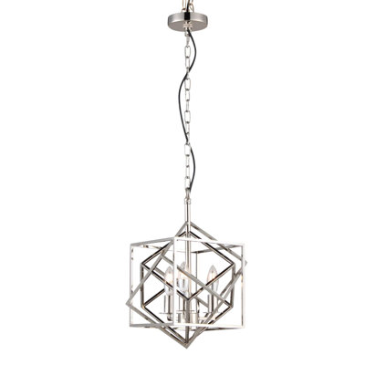 Lustre géométrique 6 lumières unique Shuster