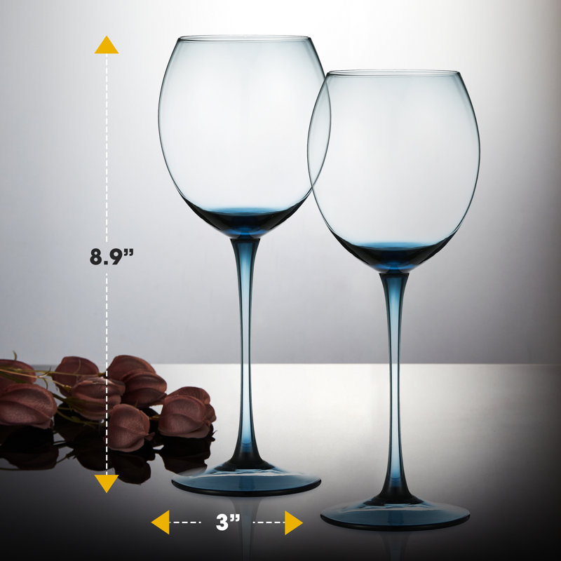 13 oz Verre à vin blanc, Bleu