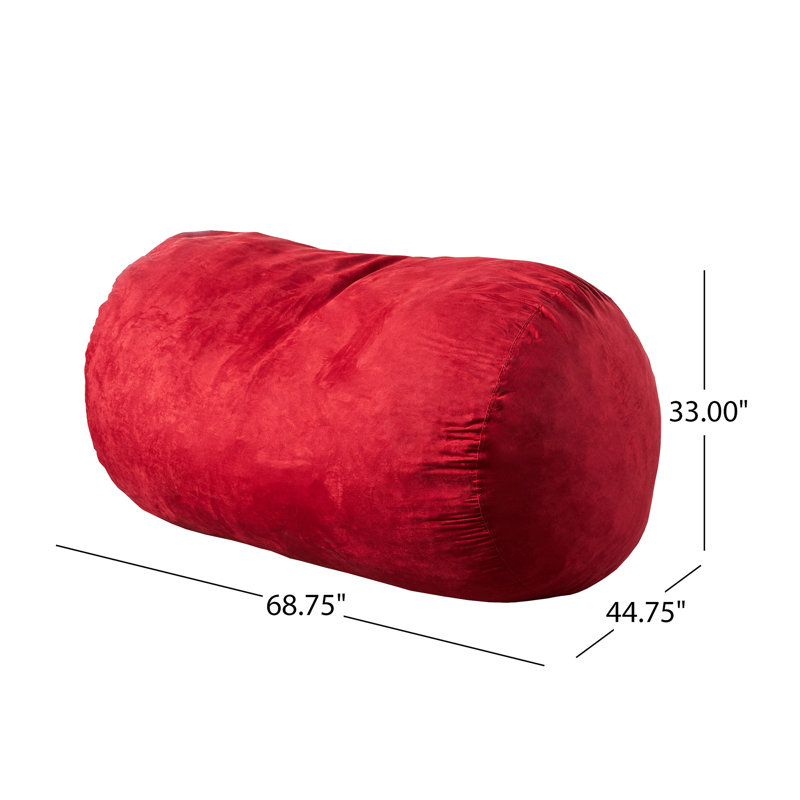 Fauteuil à billes cylindrique en suède Firefly