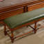 Banc rembourré en cuir de vache Arlinda