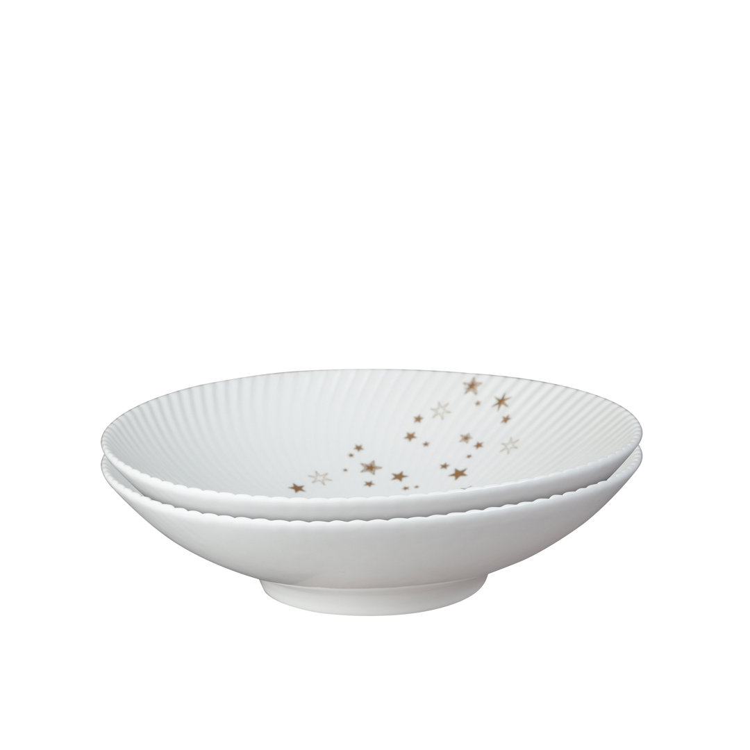 Stars Set of 2 Pasta Serving Bowls