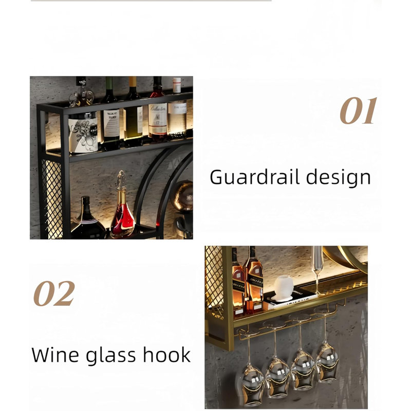 Metal Wall Mounted Wine Rack