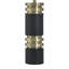 Lampe de table en acier - or Drayton - tissu blanc