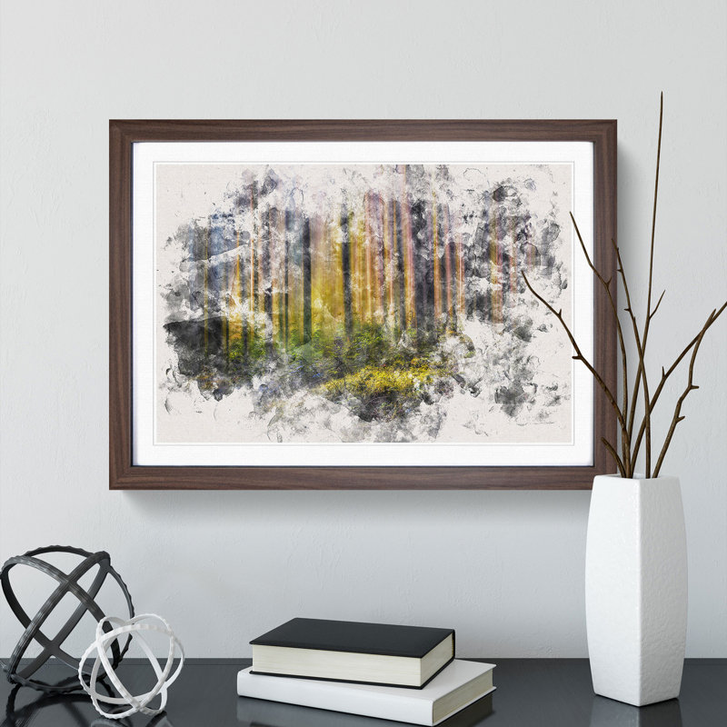 Forest Dreams - Picture Frame Painting Print, Walnut Framed, 36cm H x 48cm W x 2cm D