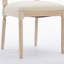 Chaises de salle à manger rembourrées en lin et tissu, ensemble de 2