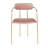 Bellatrix 18'' H Velvet Upholstered Metal Armchair-345111956