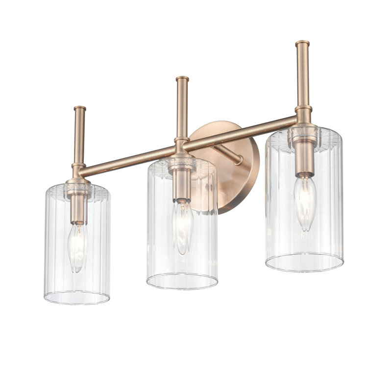 Éclairage de salle de bain à intensité variable Reinholds, Nickel brossé, 3