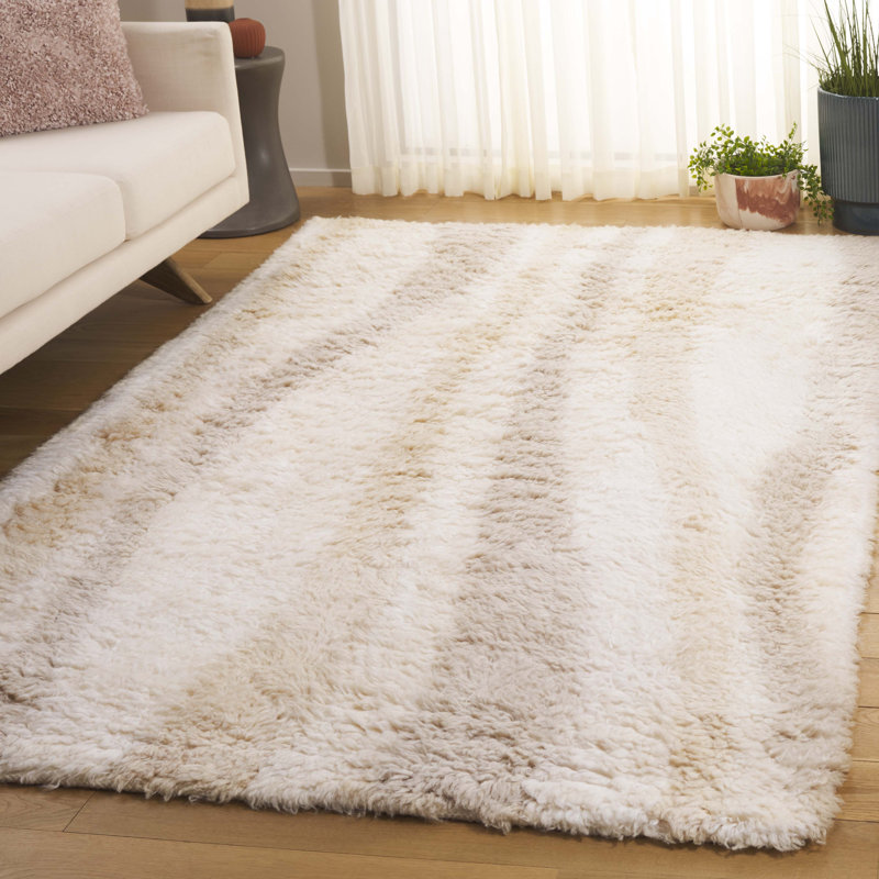 Tapis ivoire / beige Beare 469, Rectangle de 5 pi x 8 pi