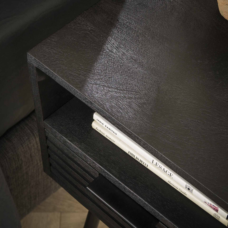 Laffoon 35cm W Steel Bedside Table