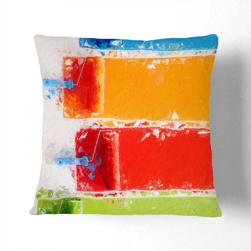 Square Throw Cushion, Black, 40cm H x 40cm W x 15cm D